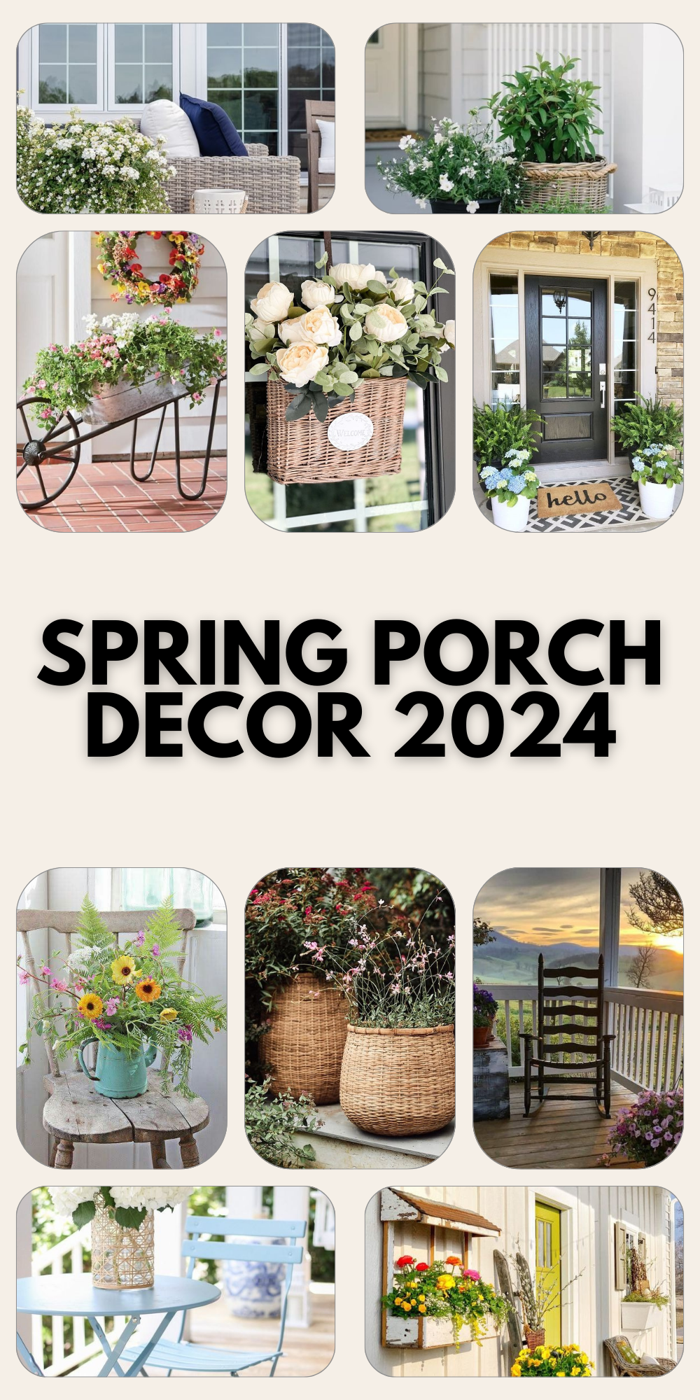 2024 Spring Porch Decor: Fresh Farmhouse & Modern Outdoor Ideas ...