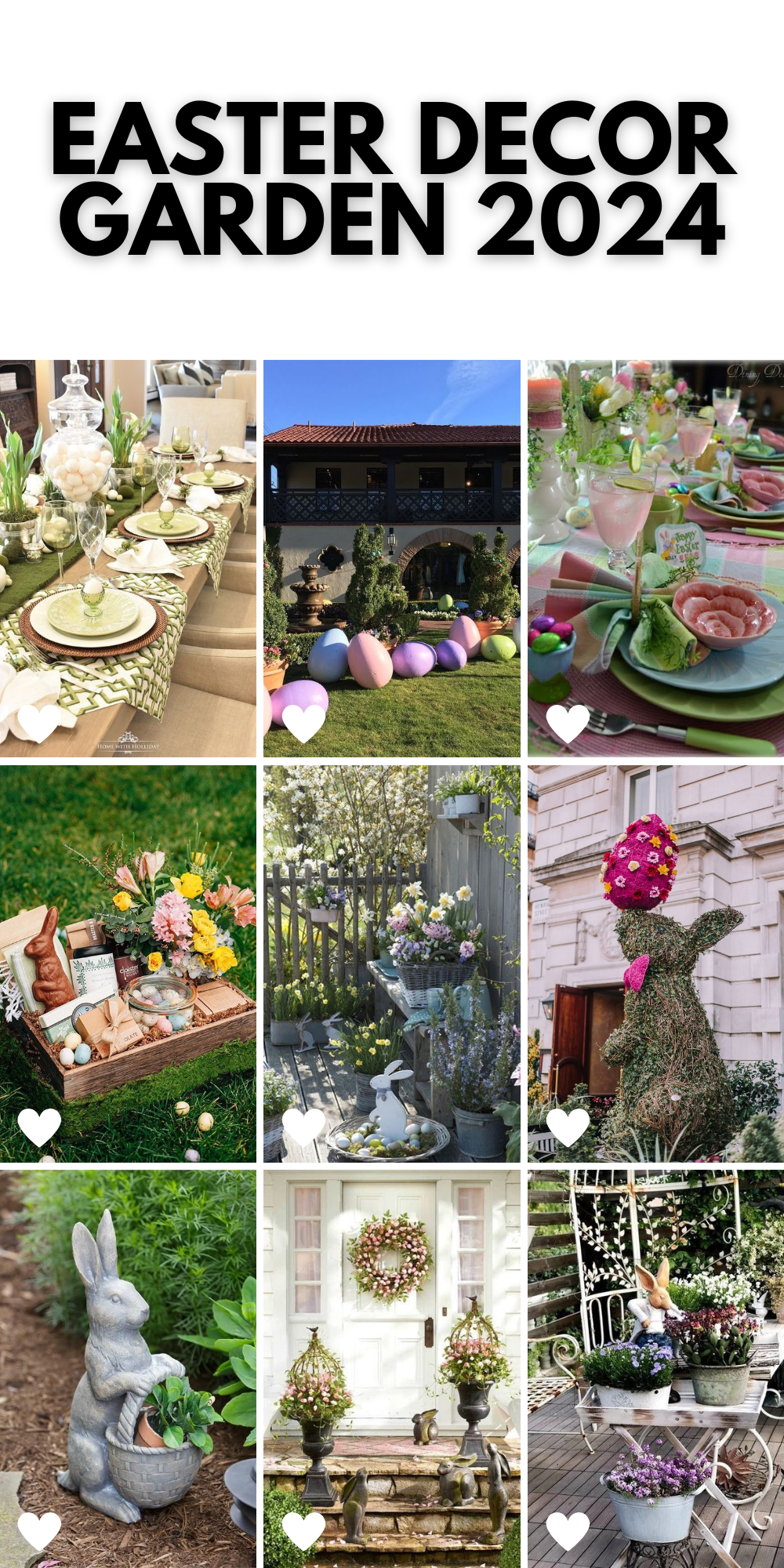 Elevate Your Garden: Easter Bunny Magic - 2024 Easter Decor Ideas for Home Gardens