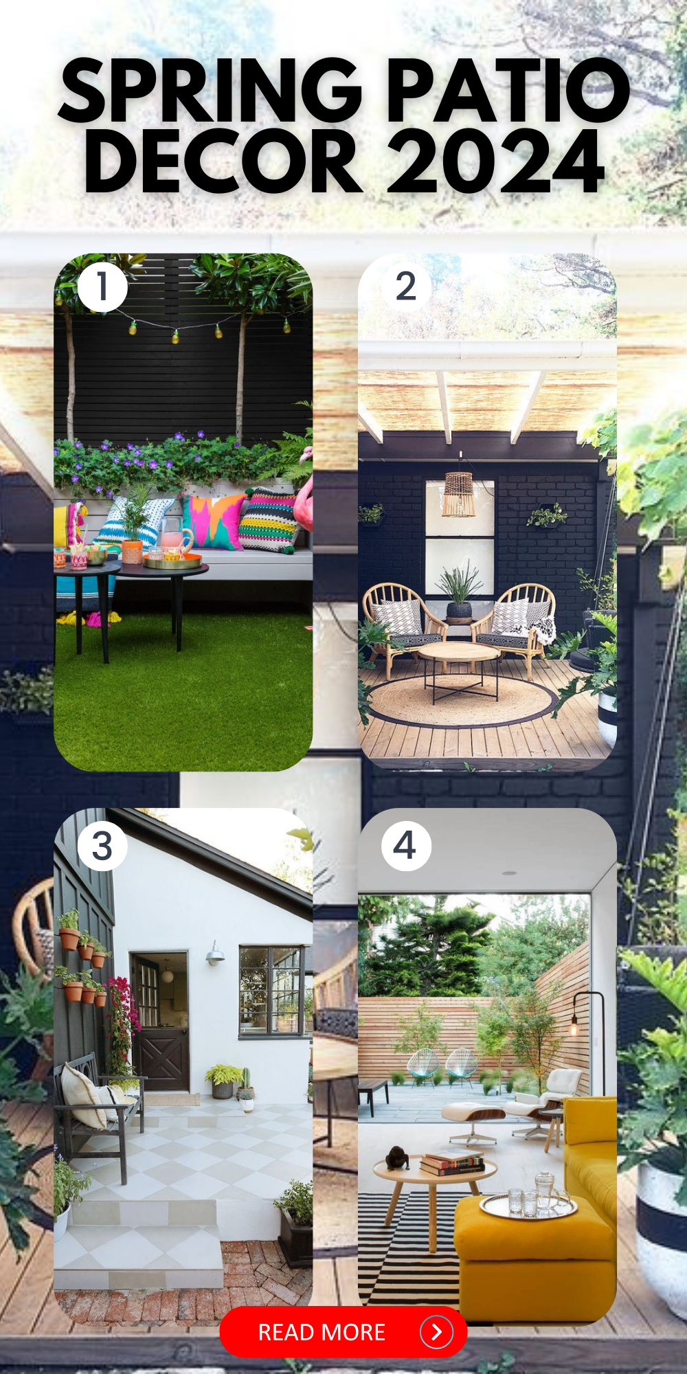 2024 Spring Patio Decor: Fresh Ideas for Chic Outdoor Spaces