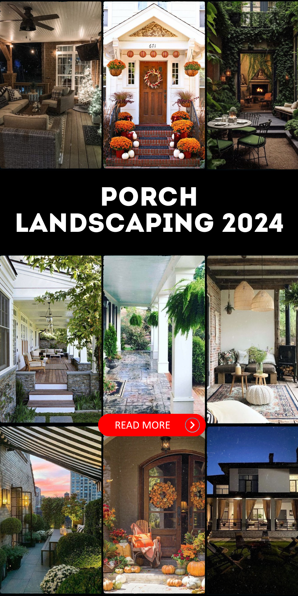 Elevate Your Home with Porch Landscaping 2024: Ideas for Front Yard, Curb Appeal, and Modern Farmhouse Charm
