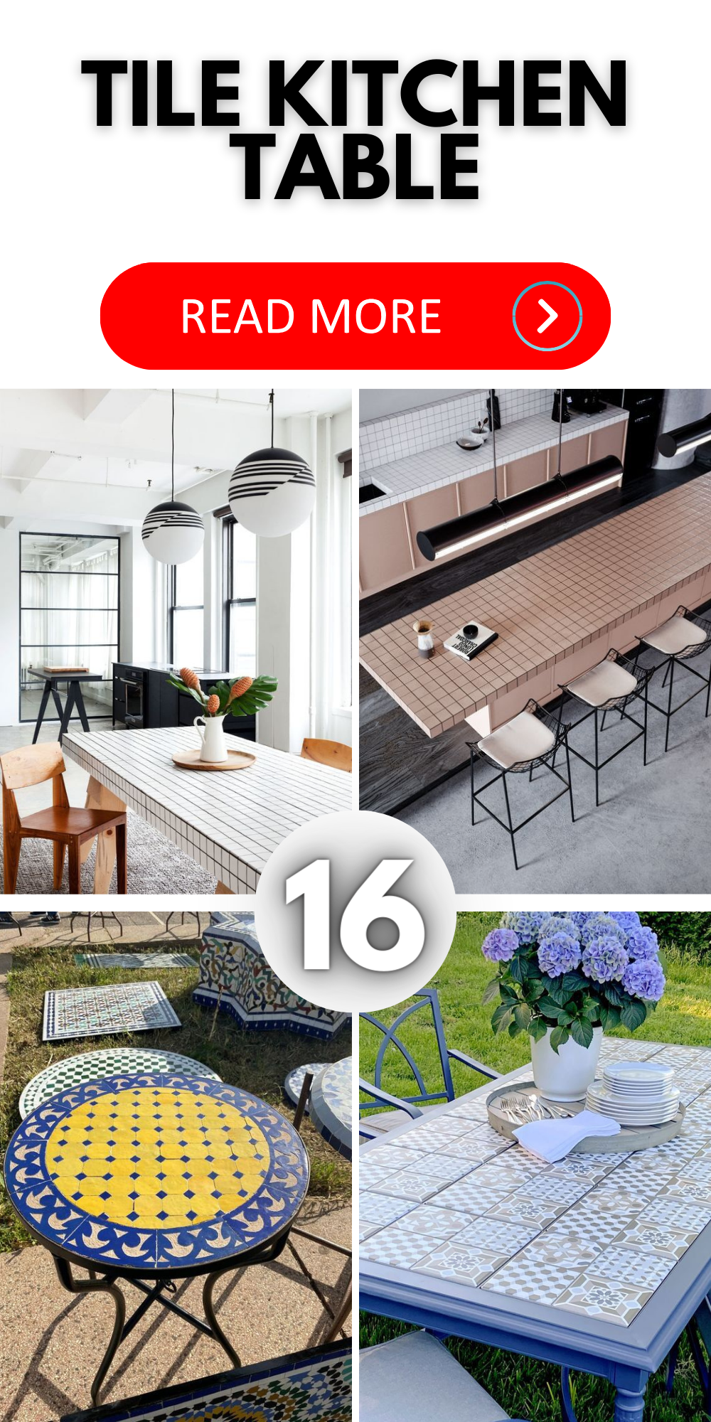 Transform Your Space with Stylish Tile Kitchen Table Makeovers