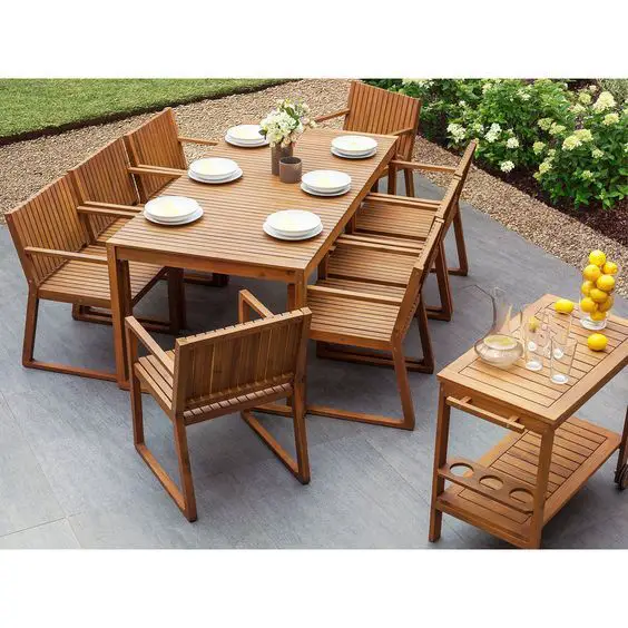 Stylish Wooden Outdoor Tables for Modern Gardens - Transform Your Space
