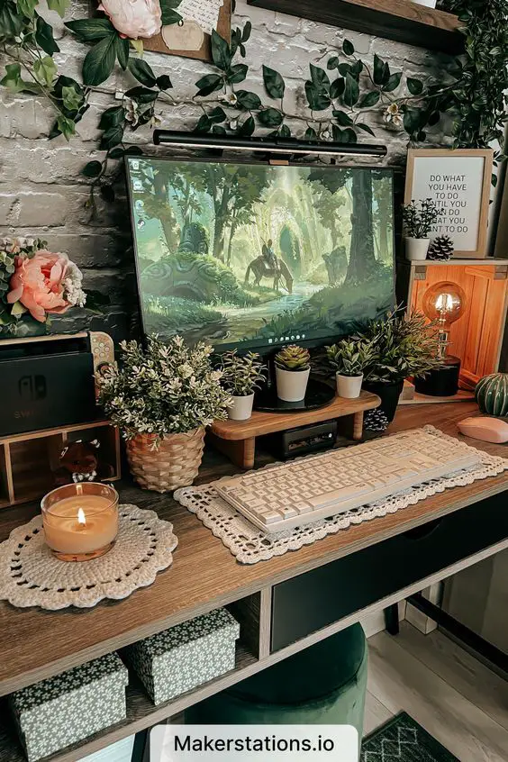 Enchant Your Workspace: Discover the Magic of Goblin Core Desks - Trendy Decor