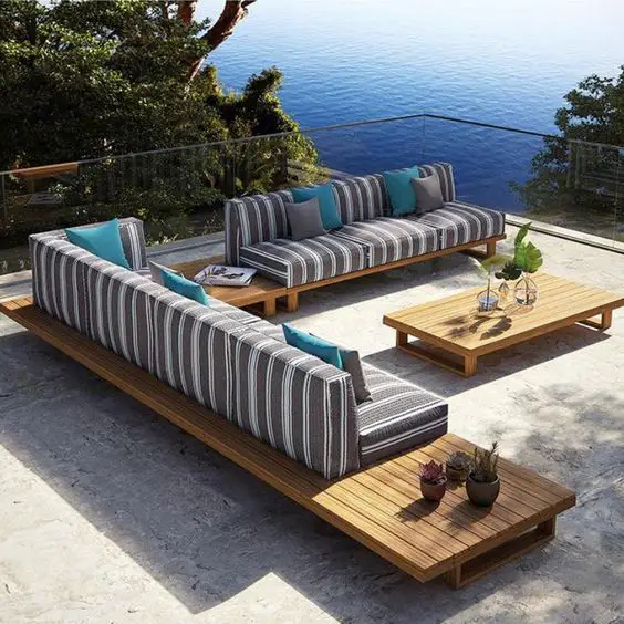 Stylish Outdoor Wood Furniture Sets for Garden & Patio Elegance