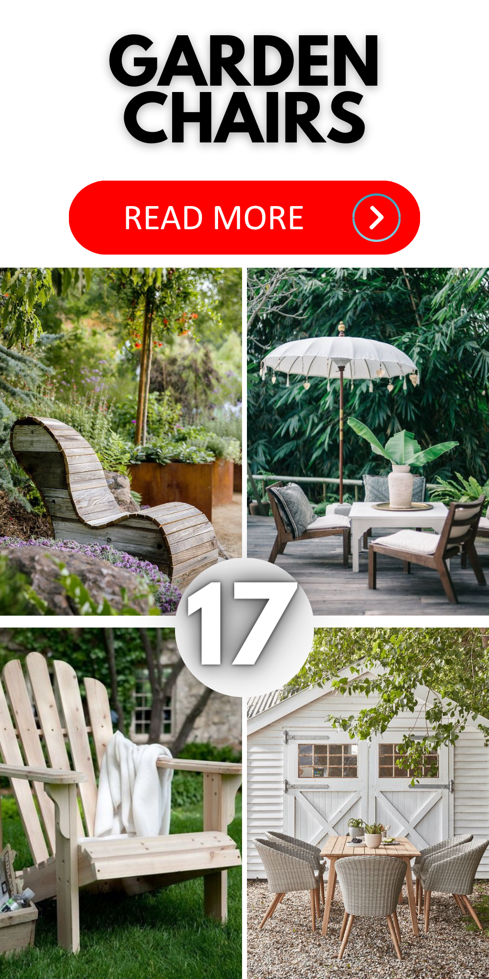 Garden Chairs: Discover Wood & Metal Designs for Trendy Outdoor Decor