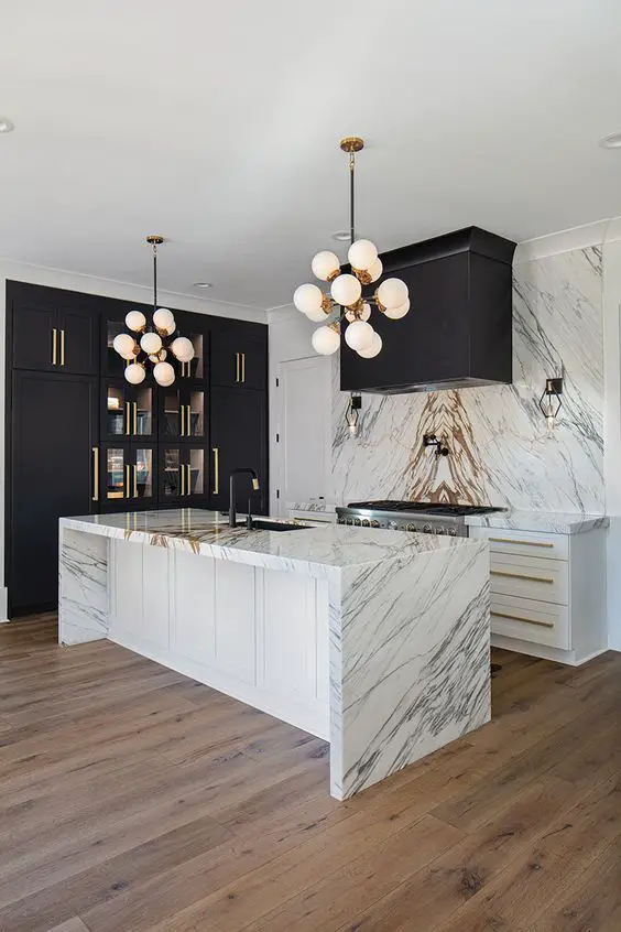 Luxurious Marble Kitchen Cabinets: Elegance & Style Redefined