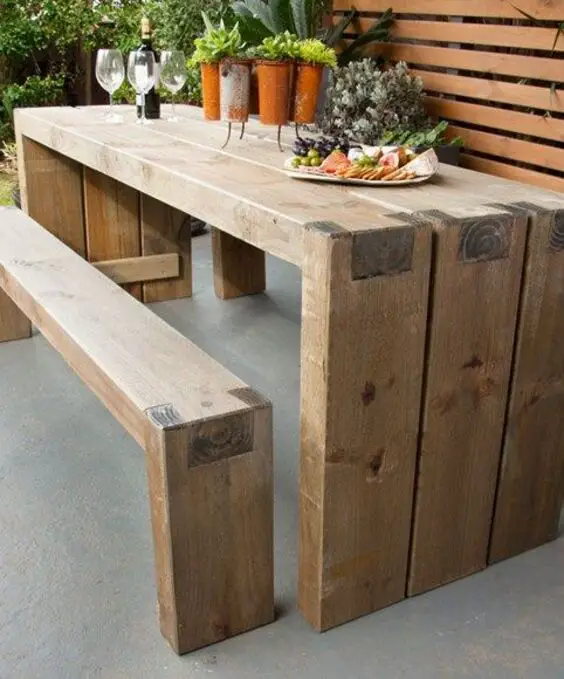 Stylish Wooden Outdoor Tables for Modern Gardens - Transform Your Space