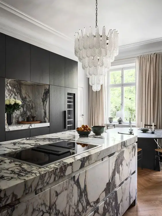 Luxurious Marble Kitchen Cabinets: Elegance & Style Redefined