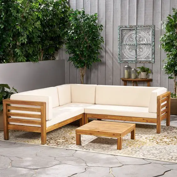 Stylish Outdoor Wood Furniture Sets for Garden & Patio Elegance