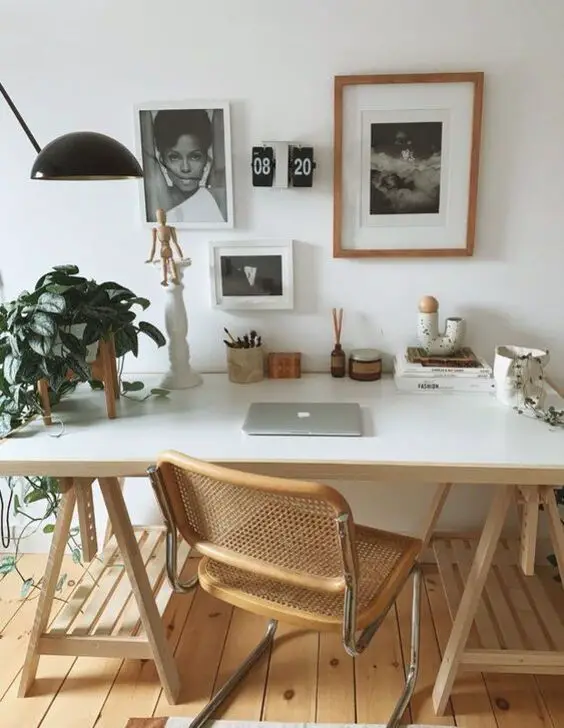 Innovative Desk in Dining Room Designs for Chic Home Offices