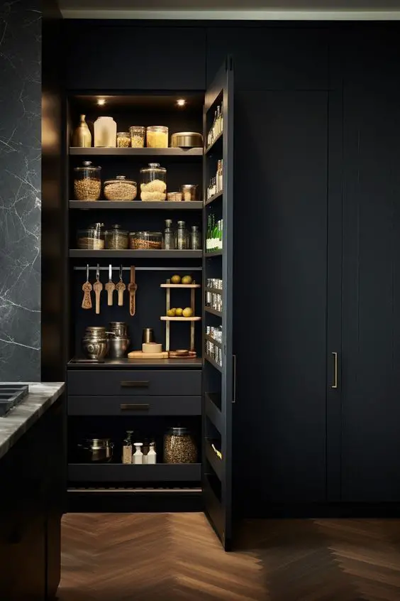 Chic Pantry Cabinet Designs for Trendy Home Organization