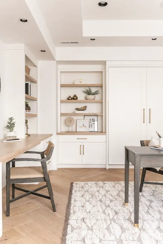 Innovative Desk in Dining Room Designs for Chic Home Offices