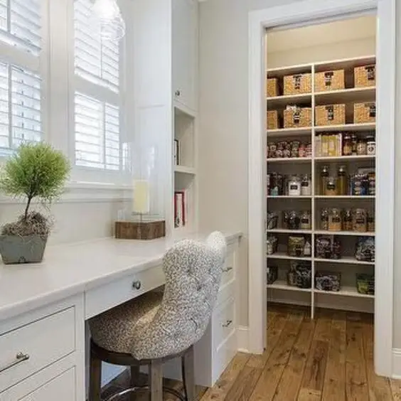 Transform Your Home with Elegant Pantry Desk Designs - Maximize Space & Style
