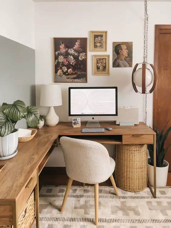 Charming Cottage Core Desk Designs for a Serene Workspace