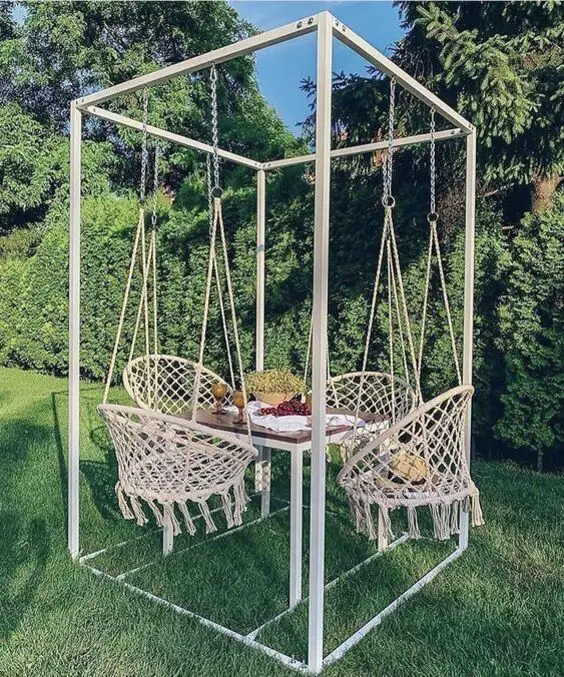 Outdoor Swing Sets: Transform Gardens into Stylish Sanctuaries