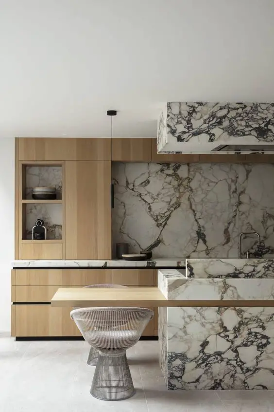 Luxurious Marble Kitchen Cabinets: Elegance & Style Redefined