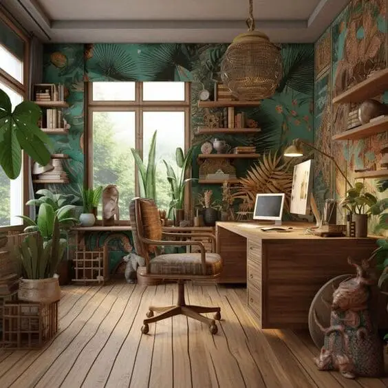 Chic Boho Desk Ideas for Creative & Stylish Home Workspaces