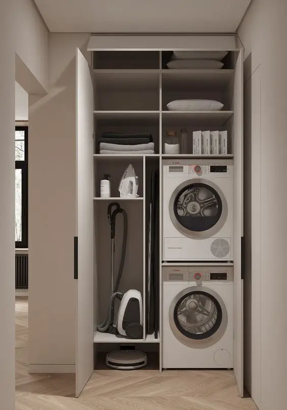 Elevate Your Home with Stylish Laundry Room Cabinet Ideas