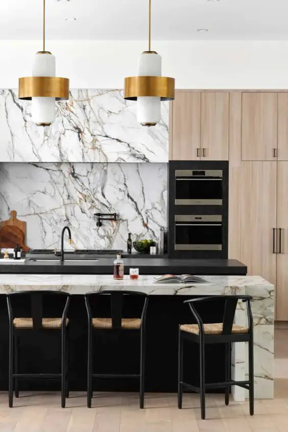 Luxurious Marble Kitchen Cabinets: Elegance & Style Redefined