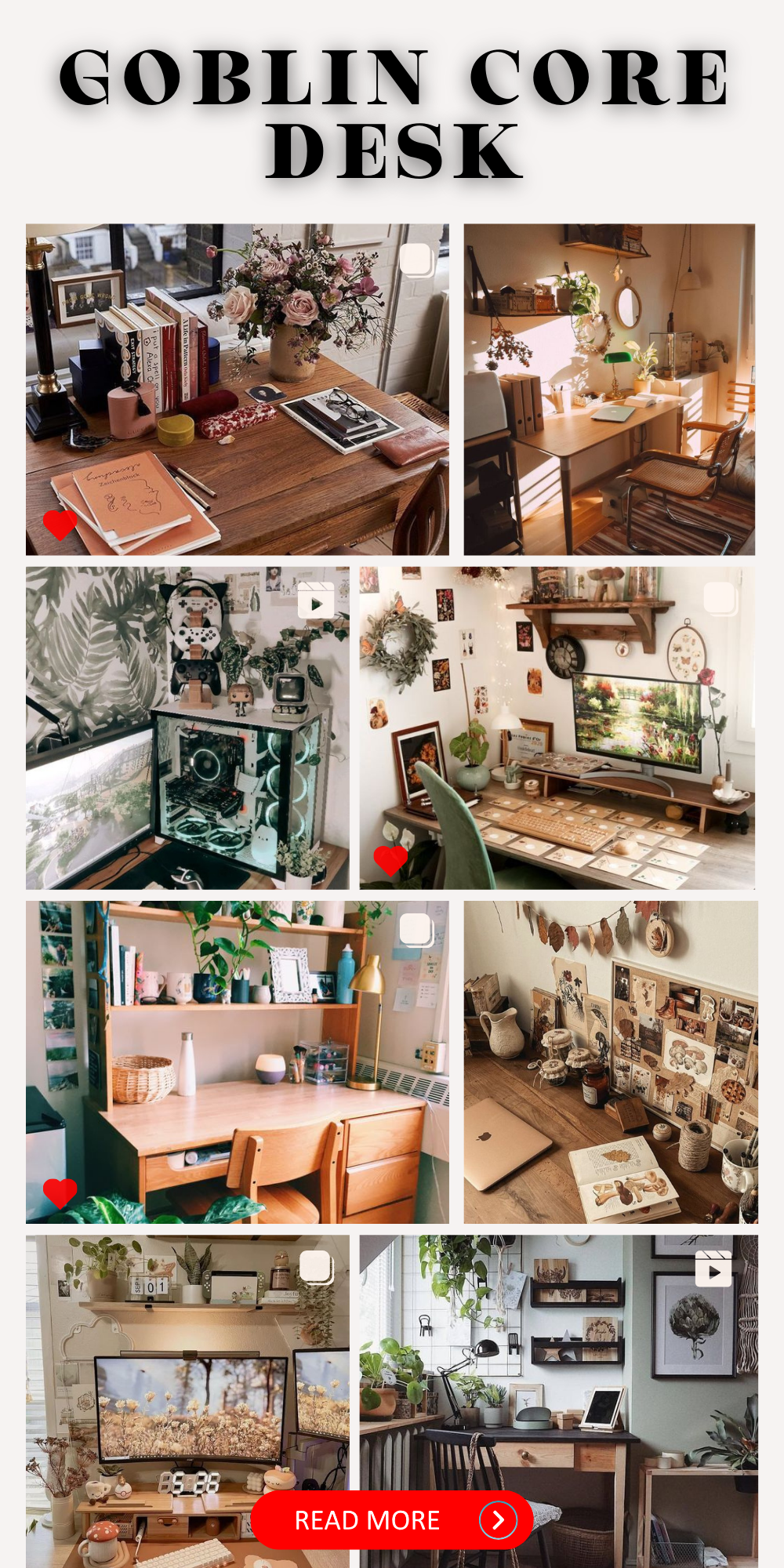 Enchant Your Workspace: Discover the Magic of Goblin Core Desks - Trendy Decor