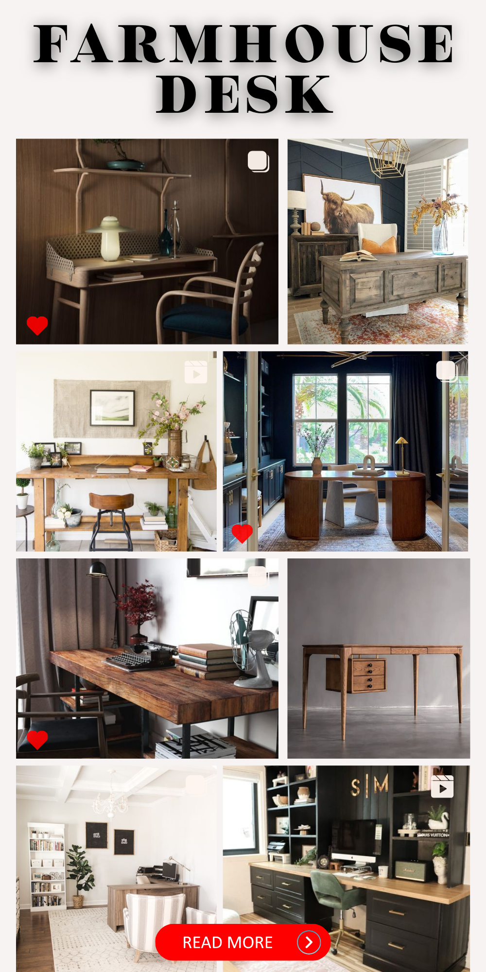 Farmhouse Desk Styles: Vintage Elegance to Modern Chic Decor Ideas