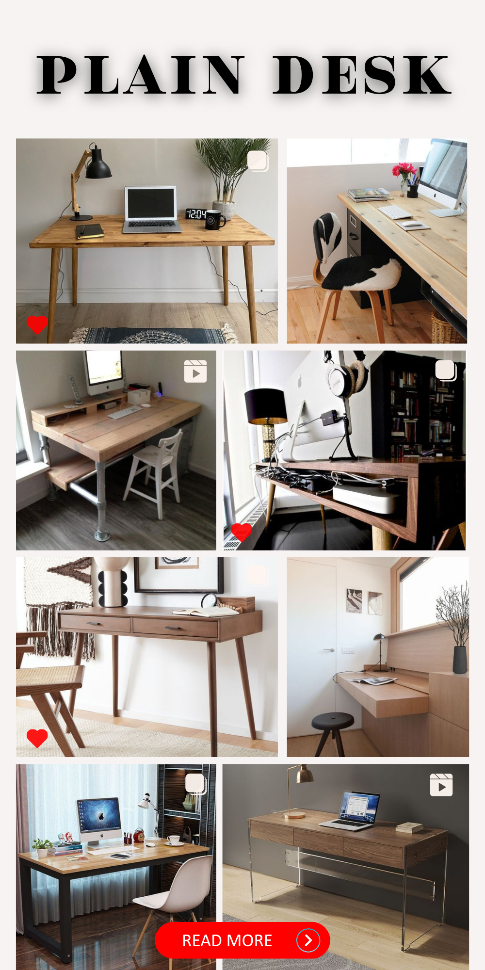 Chic Plain Desk Designs for Trendy Home Workspaces - Decor Ideas