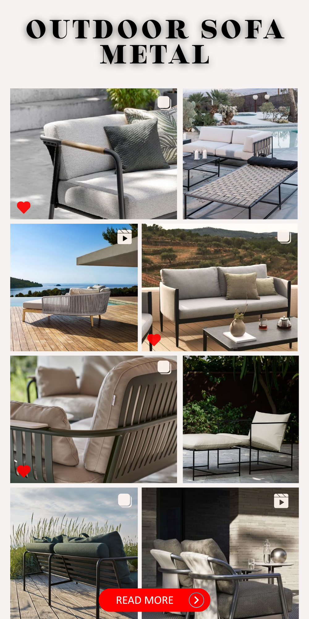 Explore Elegant Outdoor Metal Sofas: Perfect Blend of Style & Durability