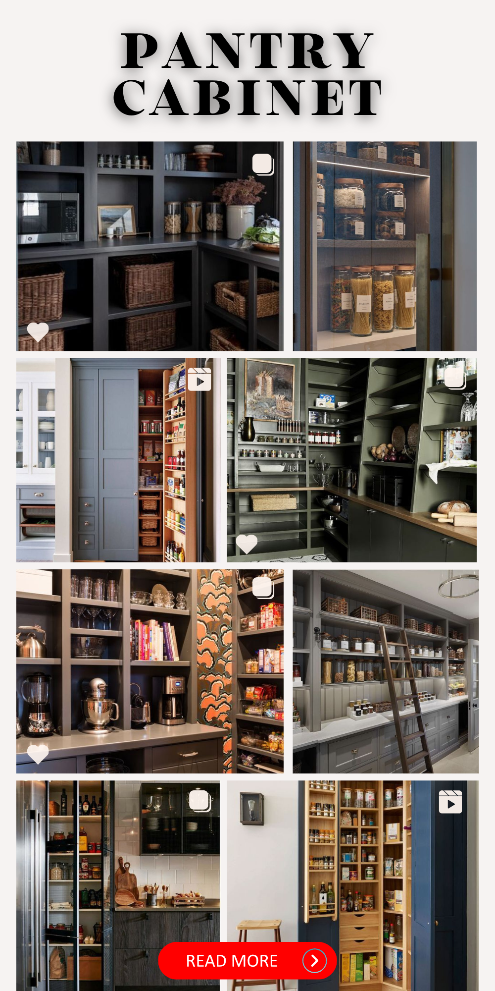 Chic Pantry Cabinet Designs for Trendy Home Organization
