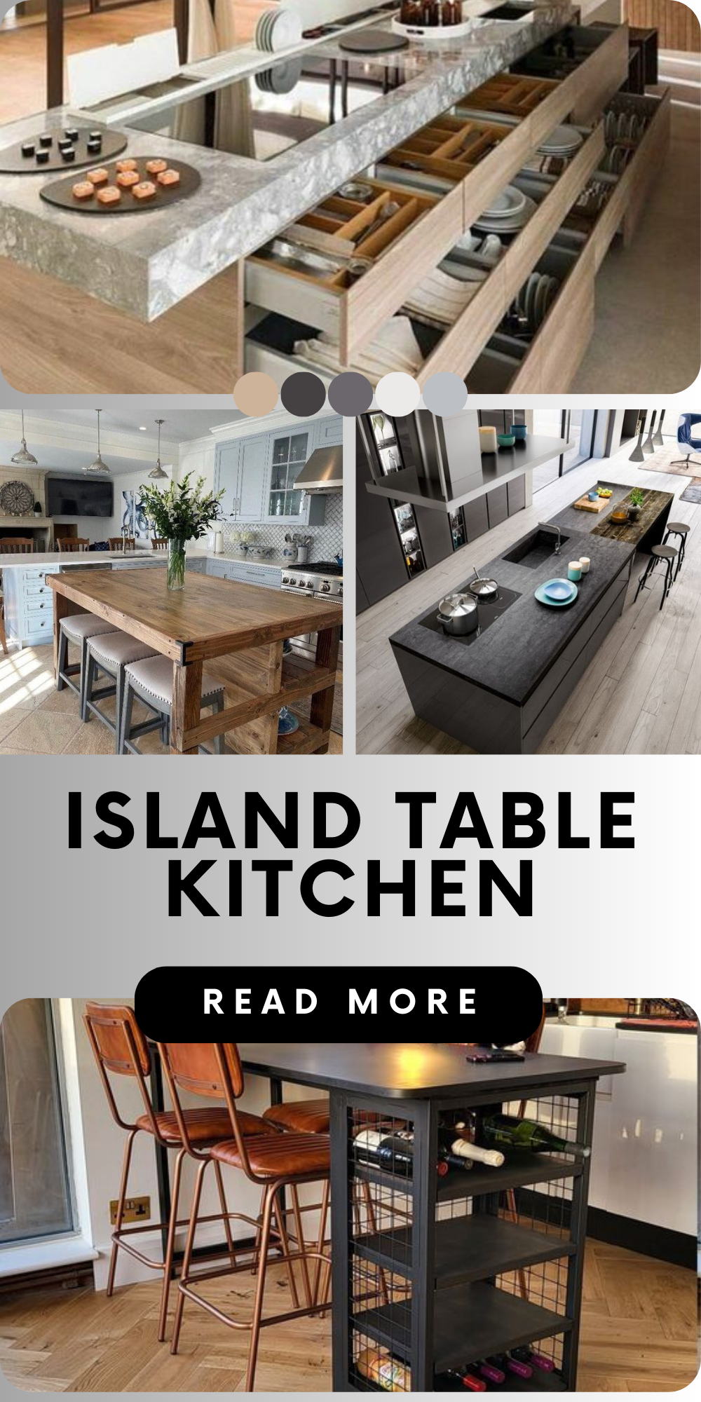 Chic Island Table Kitchen Ideas: Modern to Classic Designs