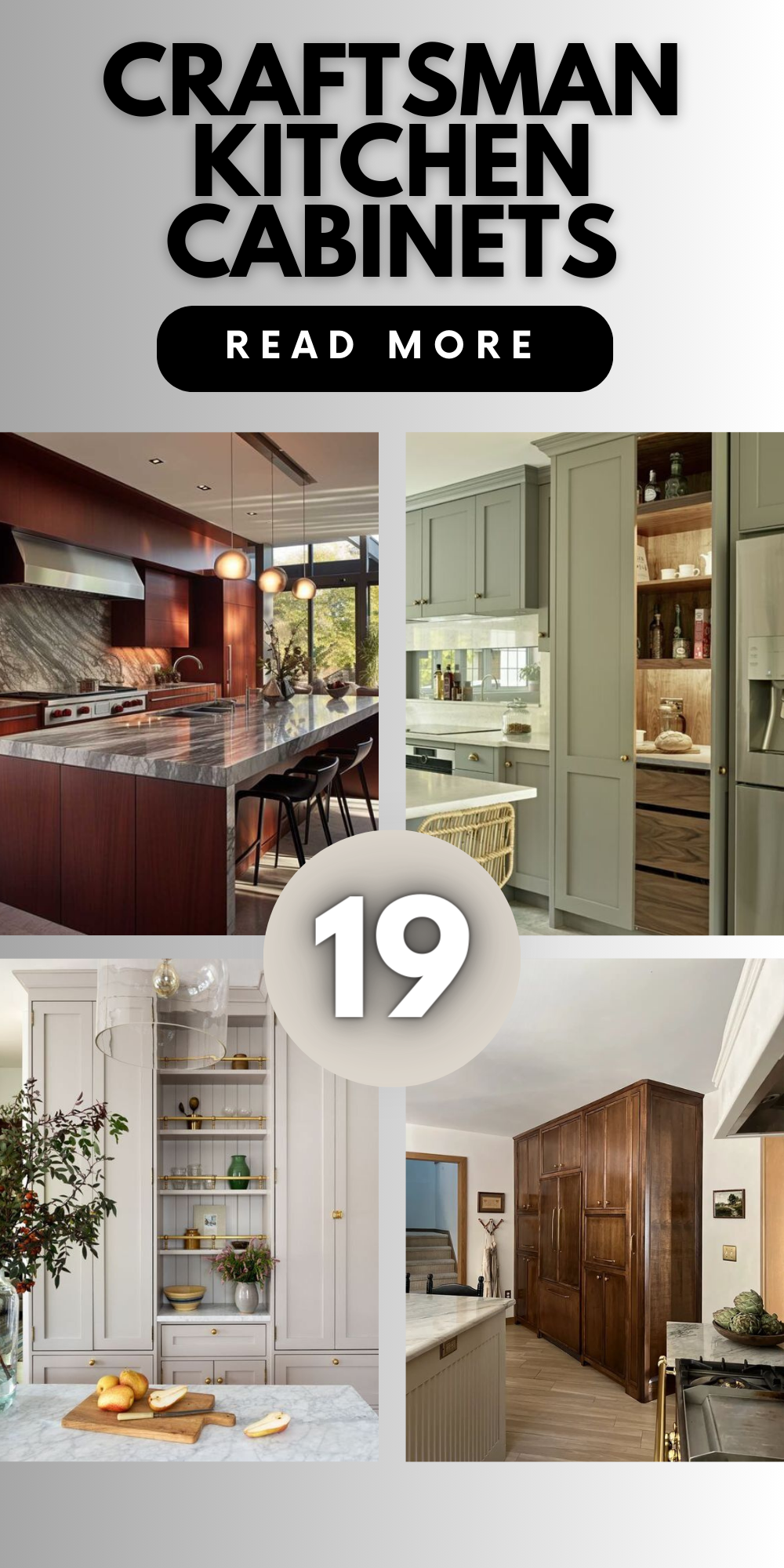 Timeless Craftsman Kitchen Cabinets: Elegant Wood & Modern Designs
