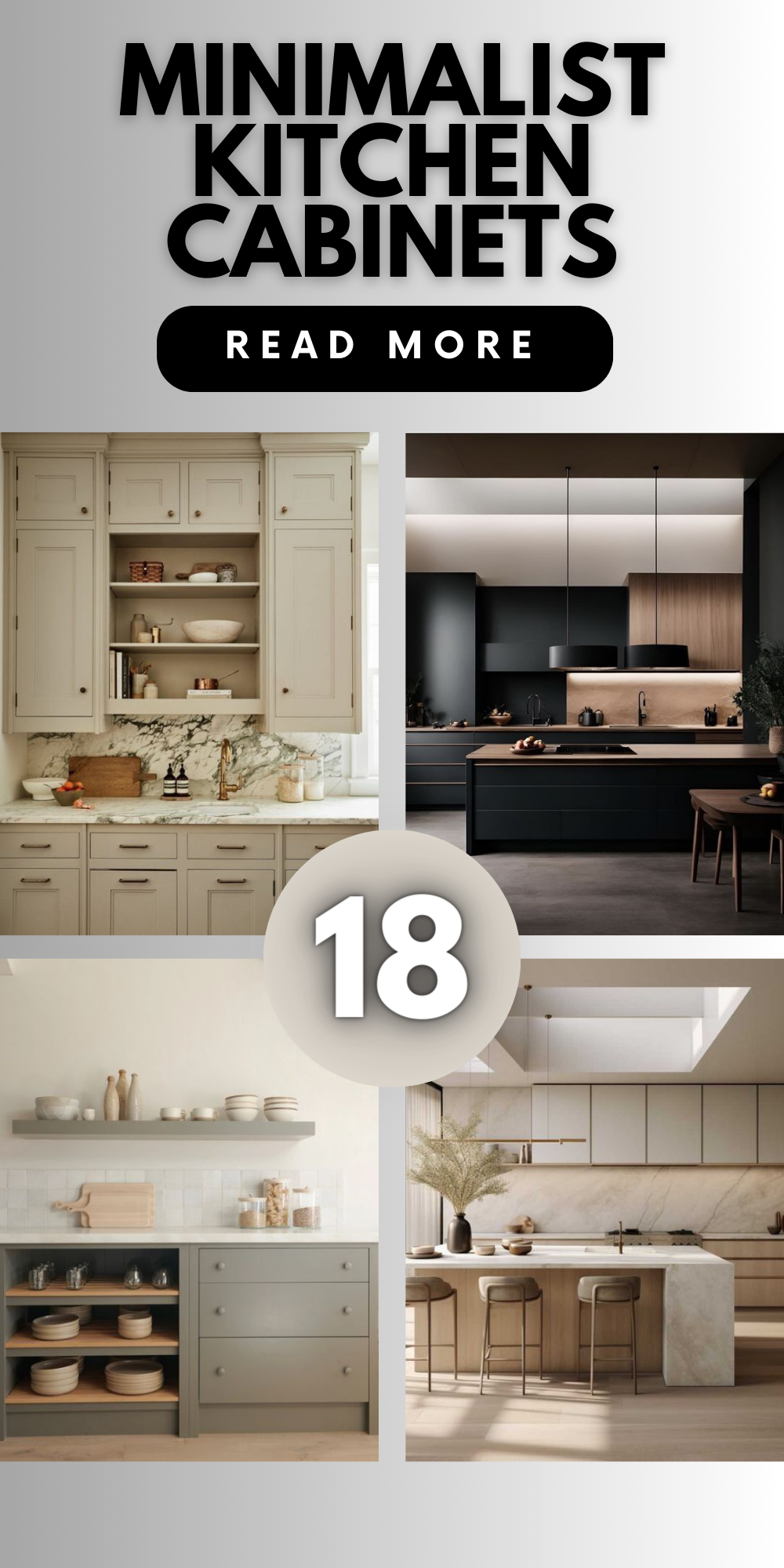 Minimalist Kitchen Cabinets: Sleek Storage & Design Elegance