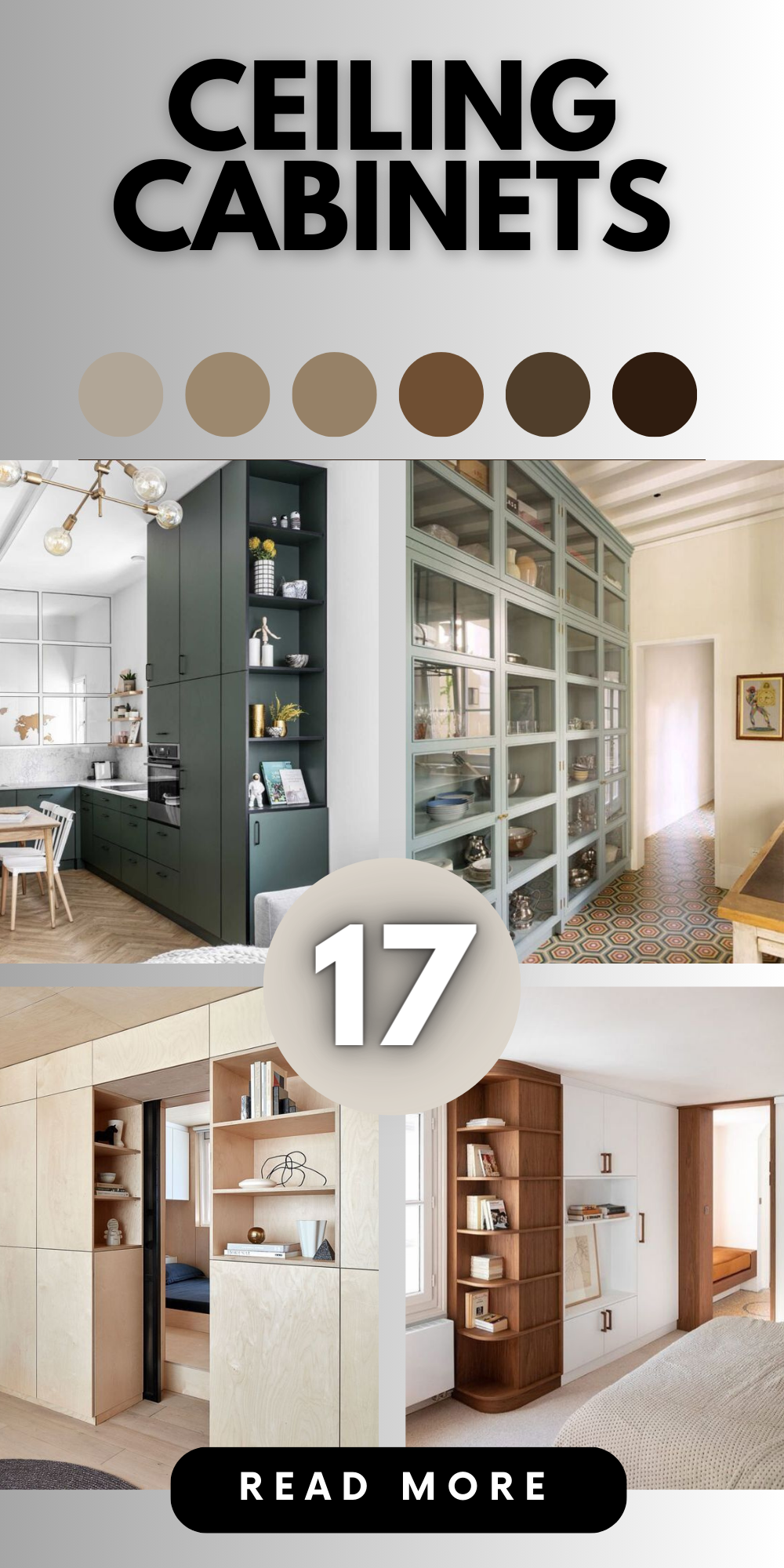 Maximize Style & Space with Ceiling Cabinets in Every Room