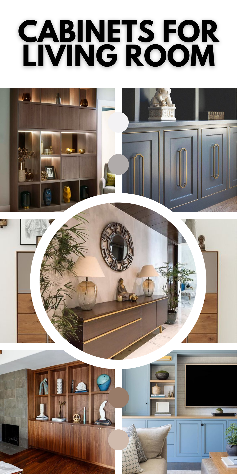 Chic Living Room Cabinets: Storage Meets Style