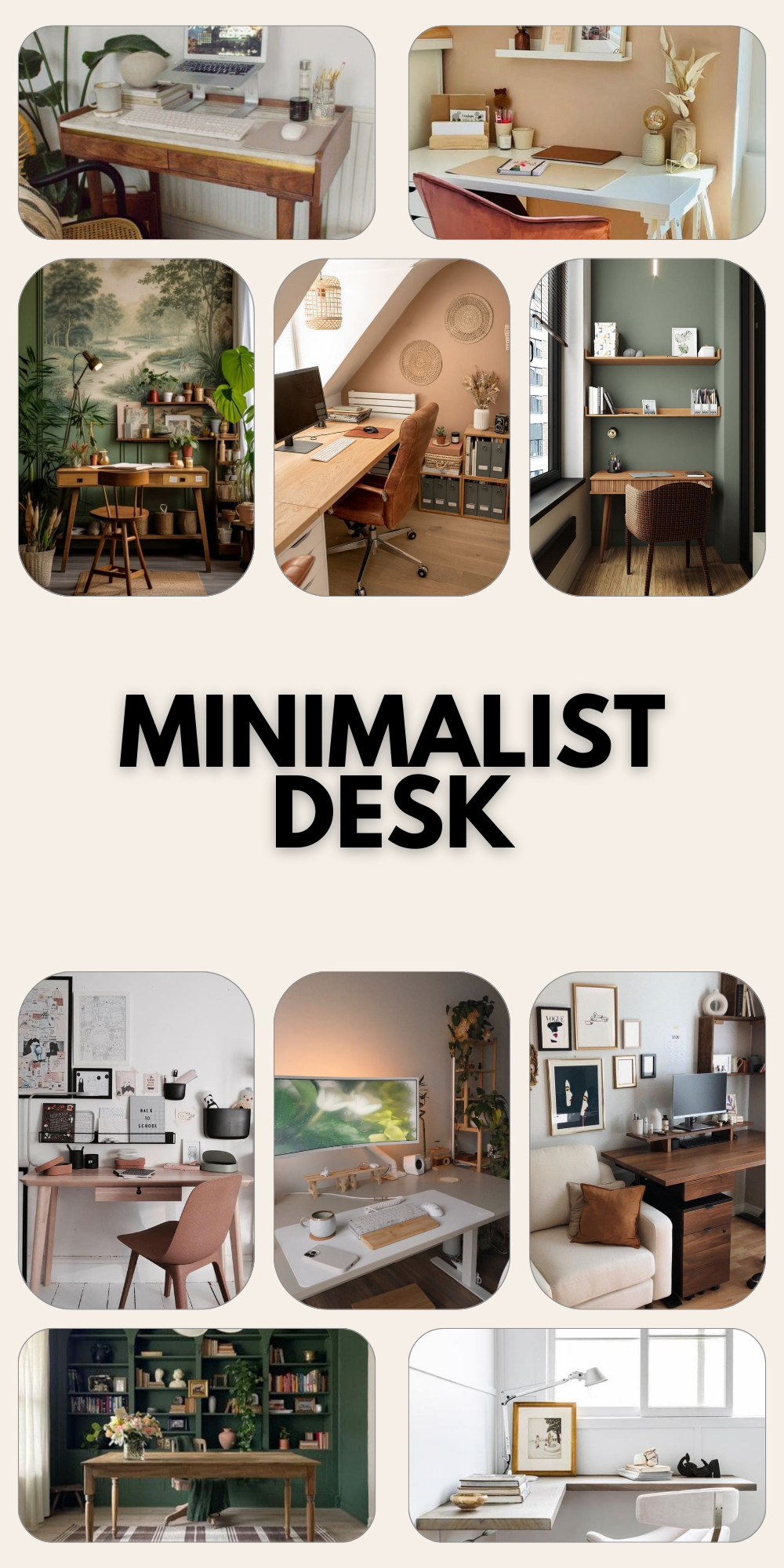Elegant Minimalist Desk Ideas for Stylish Home Offices