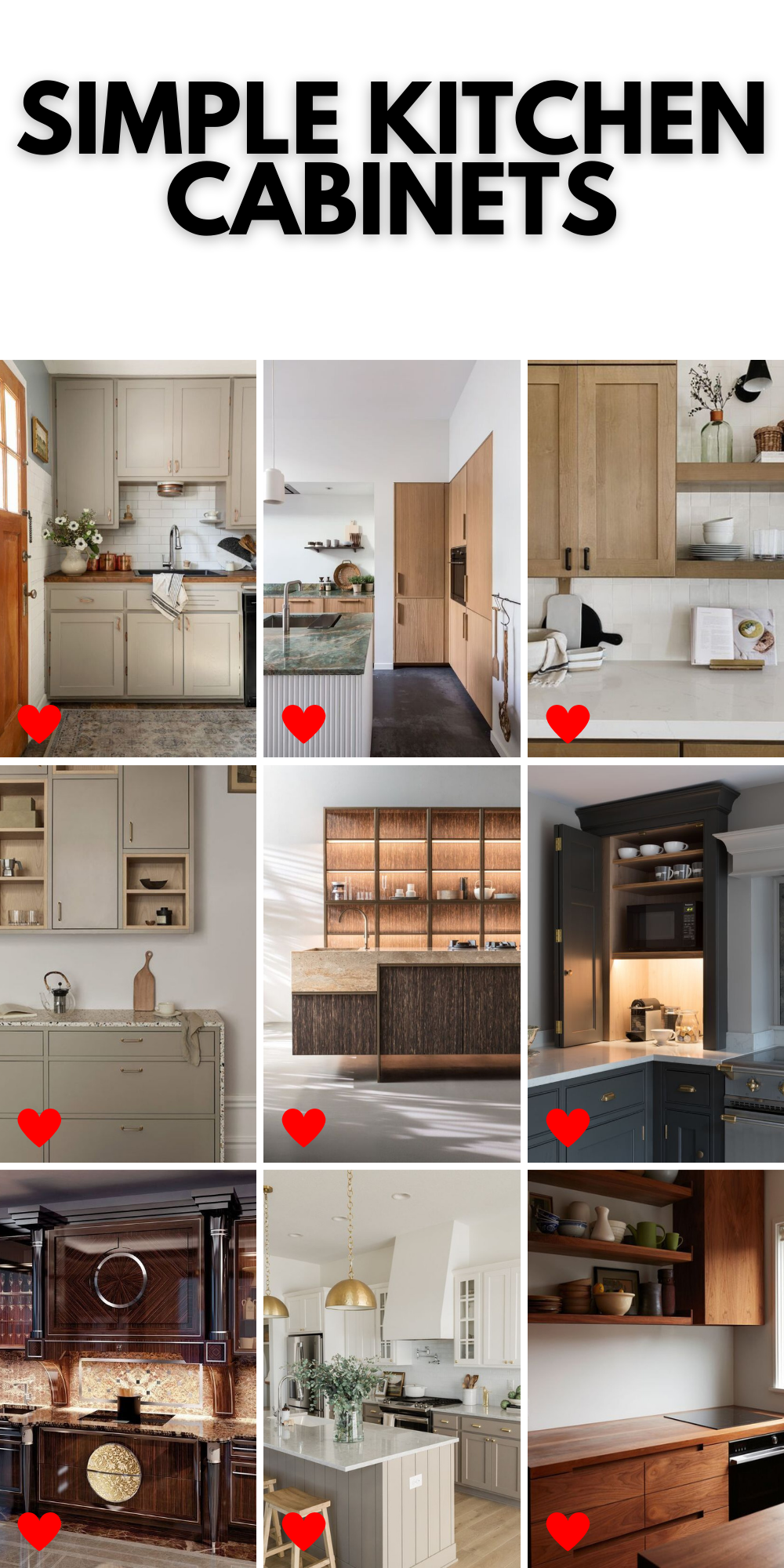 Elegant Simple Kitchen Cabinets: Designs & Ideas for Chic Spaces