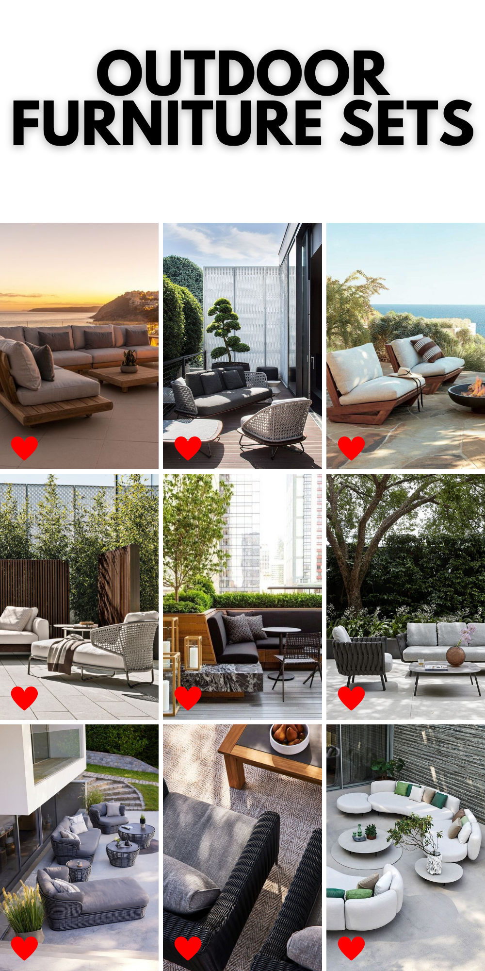 Transform Your Outdoor Space with Elegant Furniture Sets for Every Style