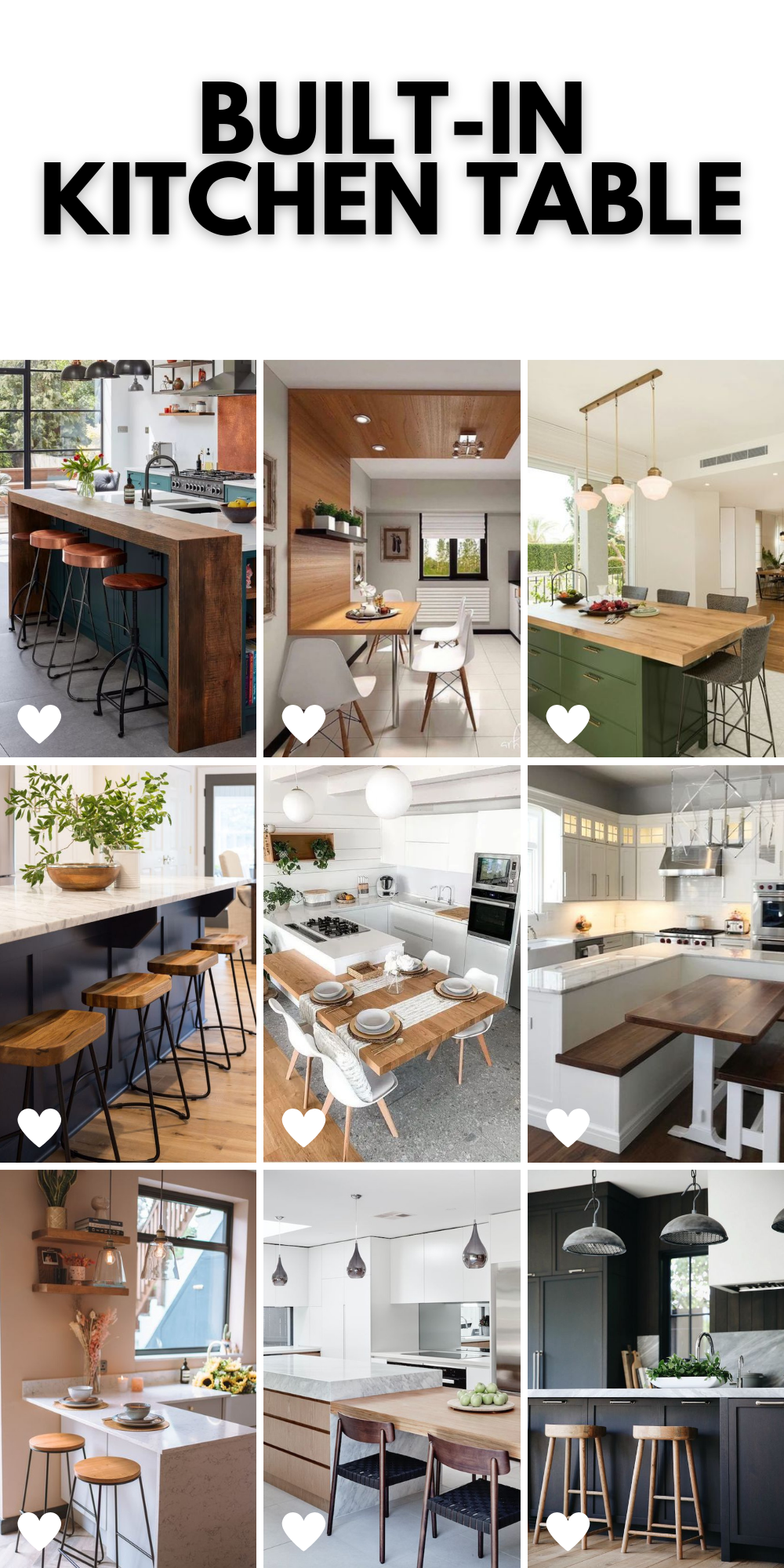 Stylish Built-In Kitchen Tables - Maximize Space & Elegance