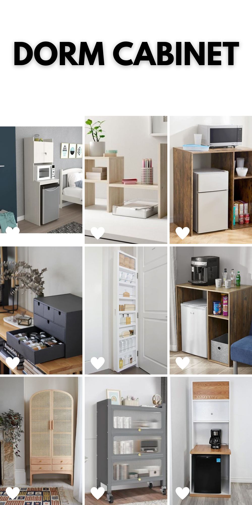 Stylish Dorm Cabinet Designs for Space-Saving Organization