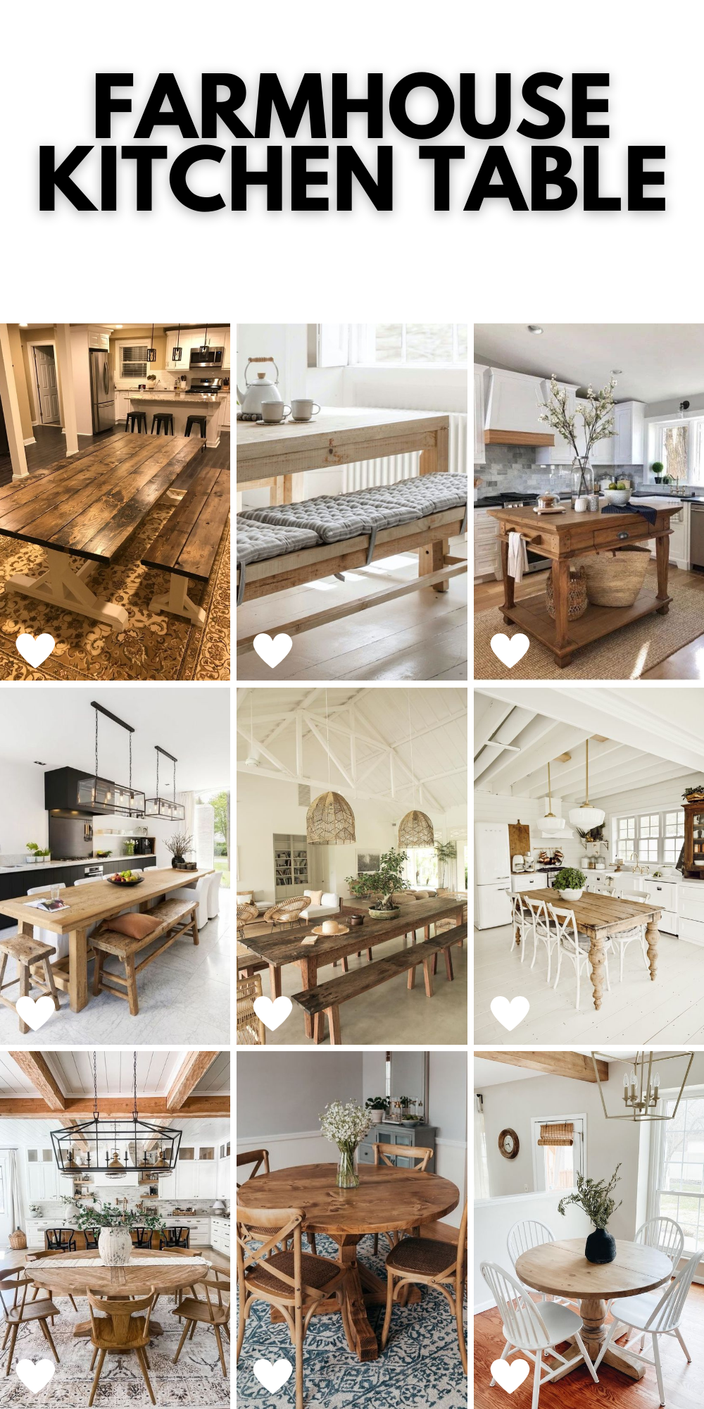 Chic Farmhouse Kitchen Tables: Elevate Home with Style & Comfort