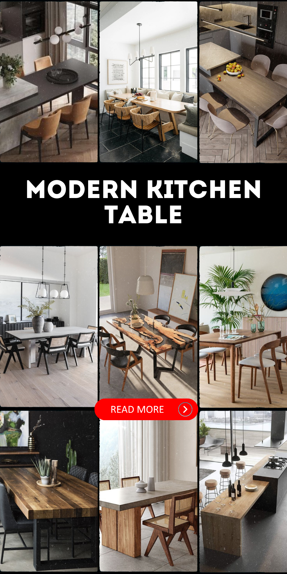 Chic Modern Kitchen Tables: Elevate Dining with Trendy Designs