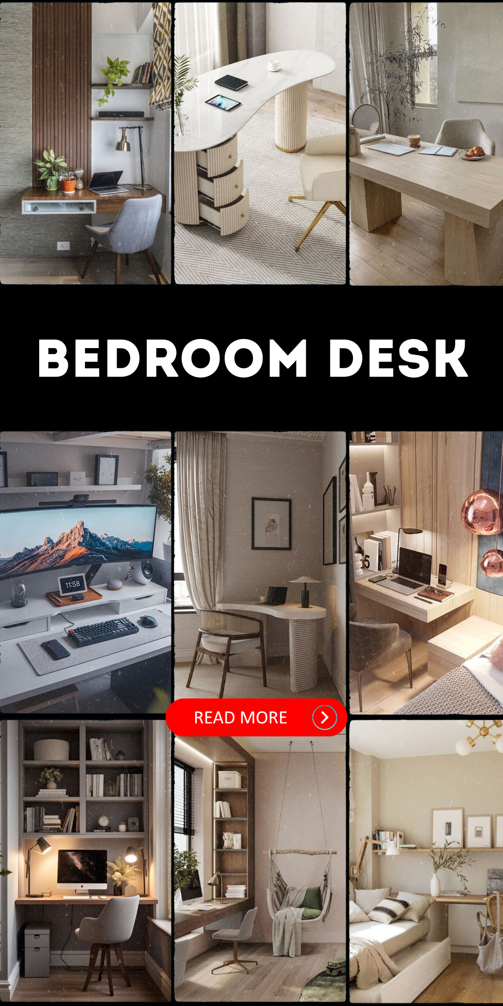 Elegant Bedroom Desk Designs for Modern Women's Interiors