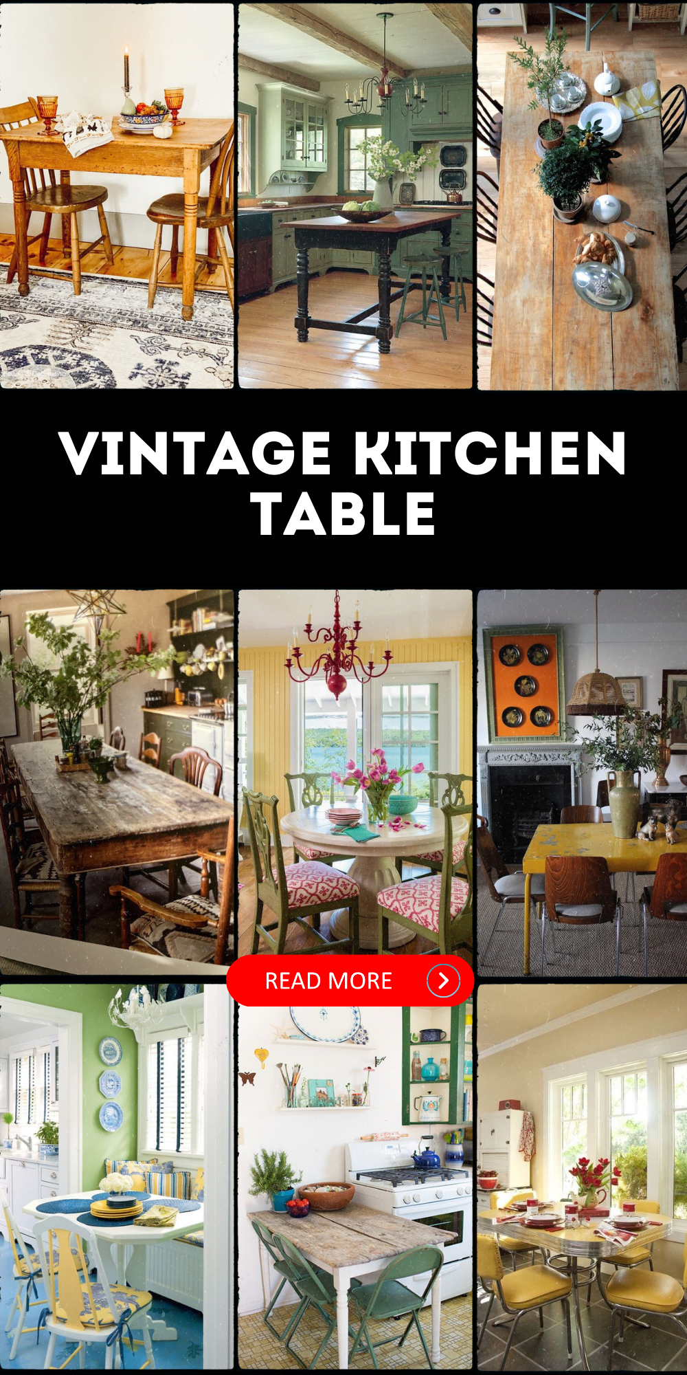 Chic Vintage Kitchen Tables: Timeless Decor & Style Ideas