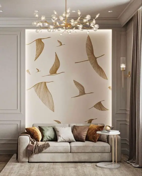 Transform Your Space with Chic Living Room Wallpaper Designs & Ideas
