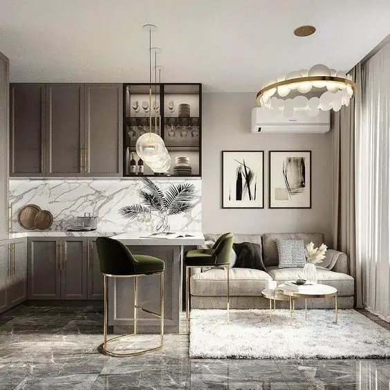 Embrace Cozy Chic with a Loveseat in Your Kitchen - Trendy Design Ideas