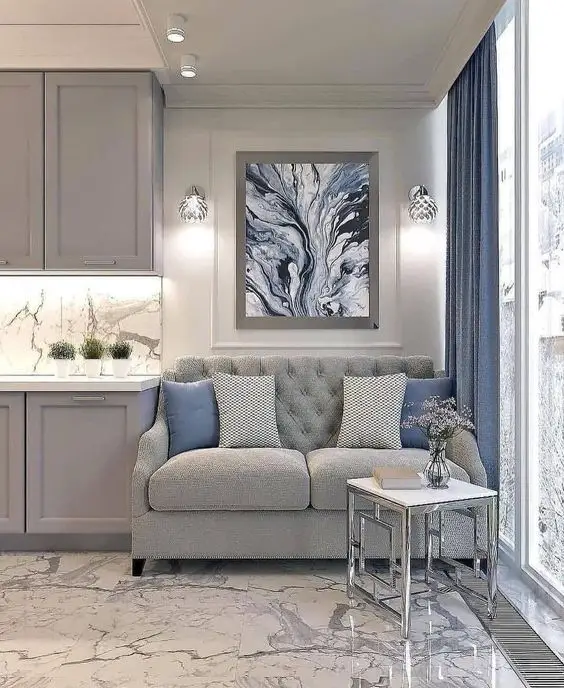 Embrace Cozy Chic with a Loveseat in Your Kitchen - Trendy Design Ideas