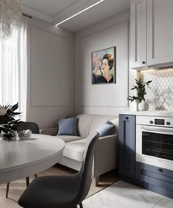 Embrace Cozy Chic with a Loveseat in Your Kitchen - Trendy Design Ideas