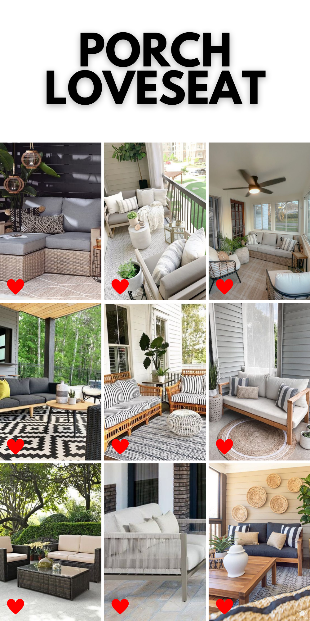 Chic Porch Loveseat Designs: Inspire Outdoor Relaxation