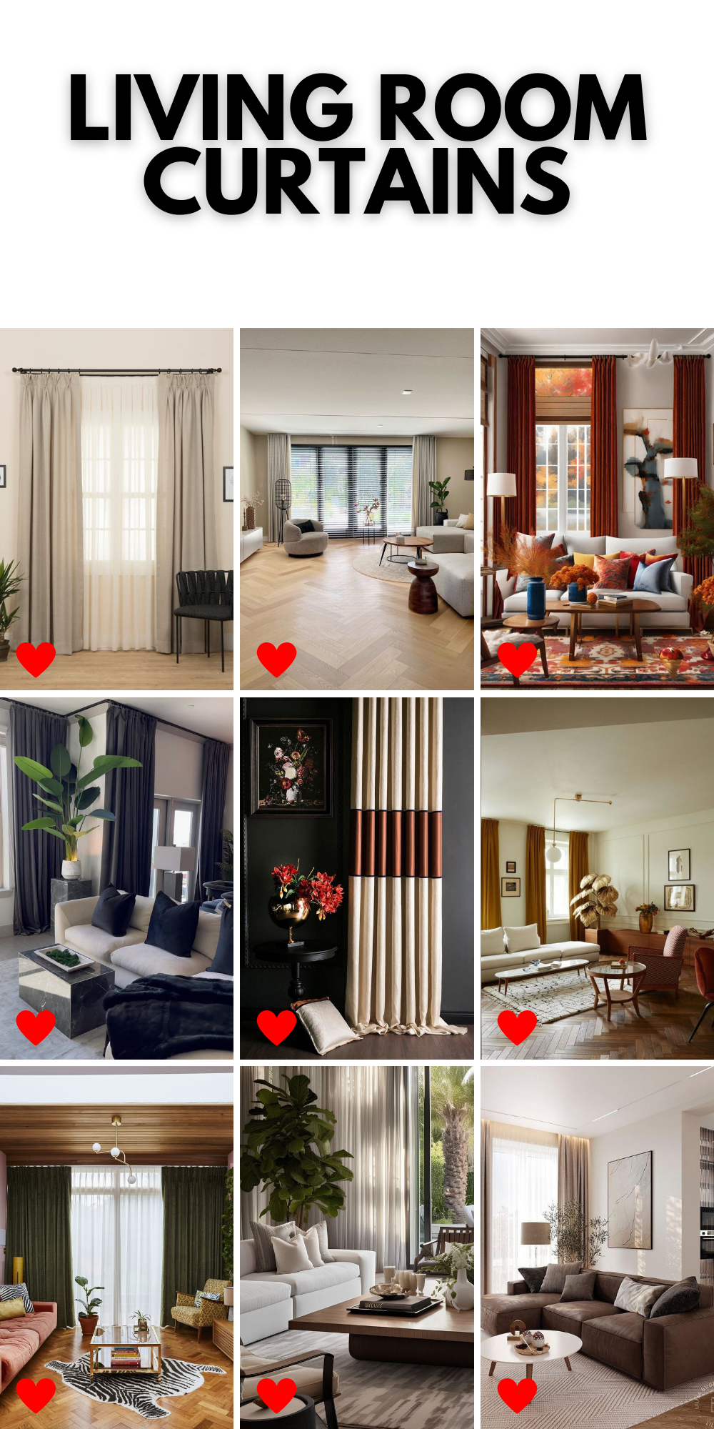 2024's Top Living Room Curtains: Colors, Farmhouse, Modern Ideas