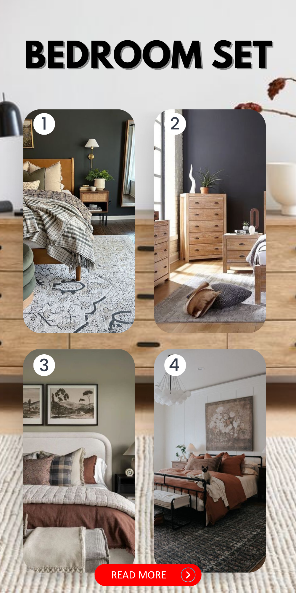 Stylish Bedroom Sets: Queen, King Size & Furniture Design Ideas