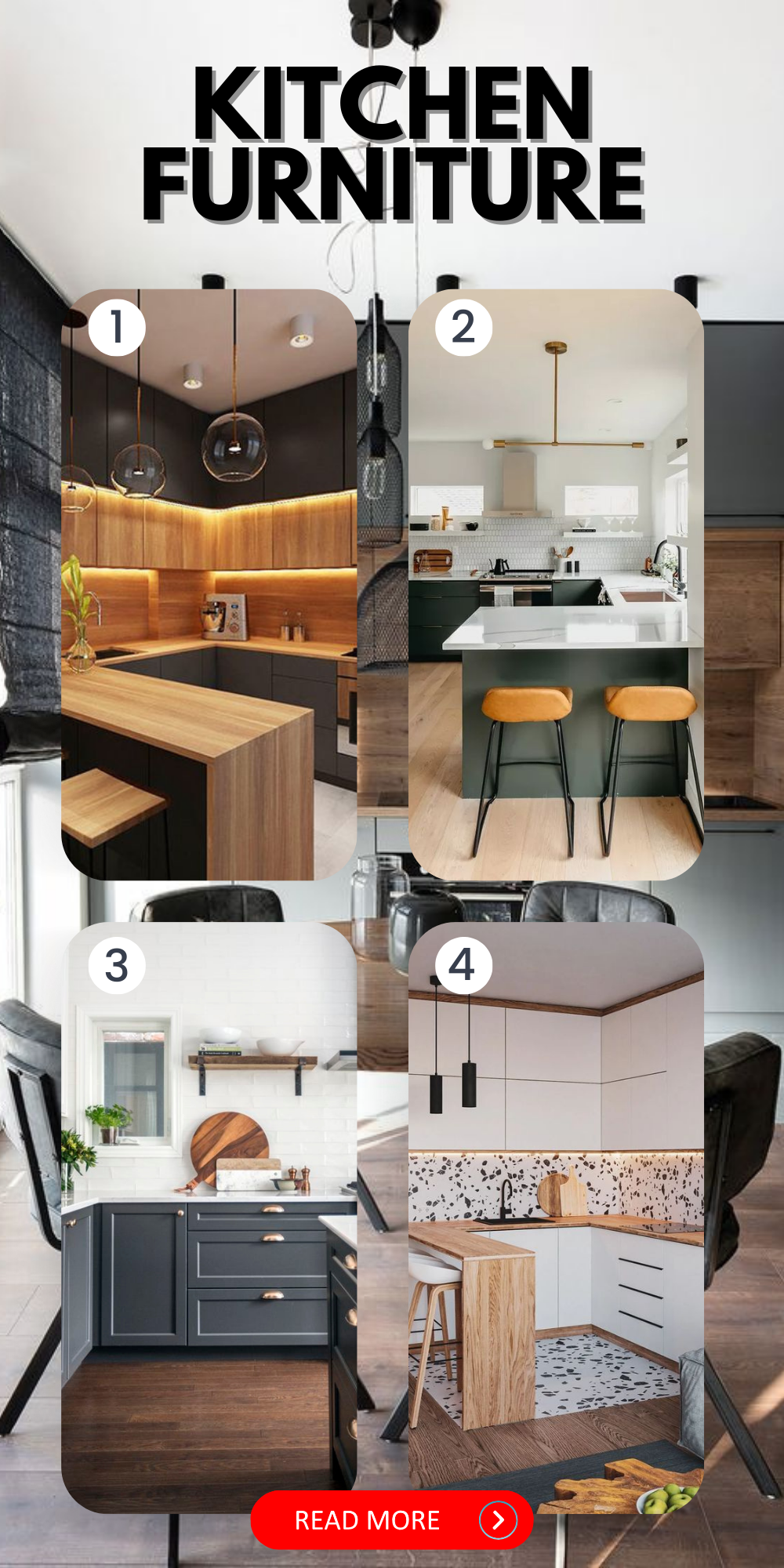 Modern Kitchen Furniture Design: Stylish Storage & Vibrant Colours